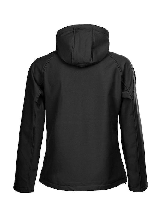 Stenso Reef Ζακέτα Εργασίας Softshell με Κουκούλα Μαύρη