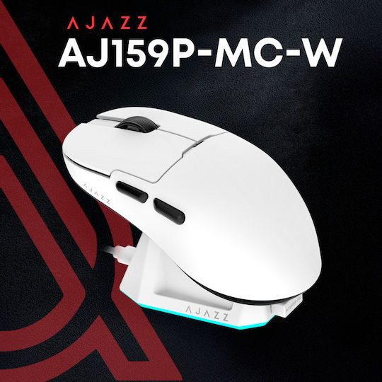 Ajazz AJ159P MC Wireless Gaming Mouse 12000 DPI White