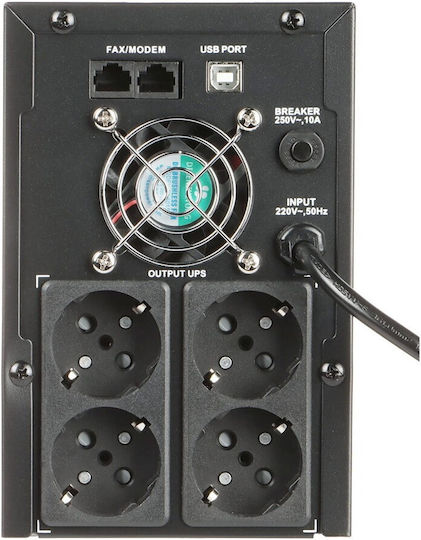 Hikvision DS-UPS2000-GER Linie Interactivă 2000VA 1200W