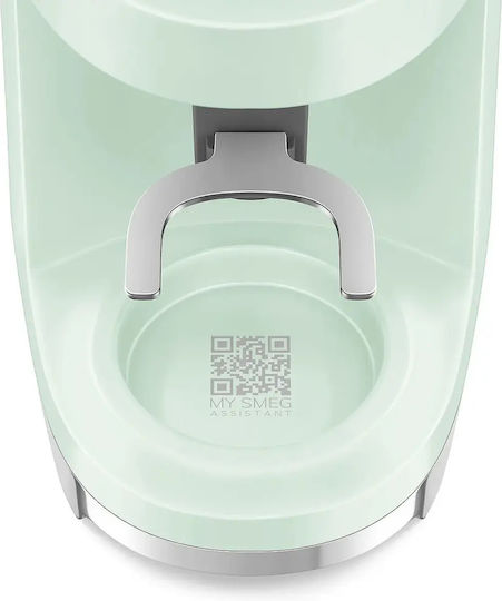 Smeg Electric Coffee Grinder 150W with Grain Capacity 240g and 15 Grind Levels Turquoise