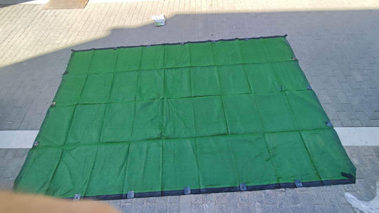 Dalimond Plasă de umbră Verde Cu cerc 3x4m 150gr/m²
