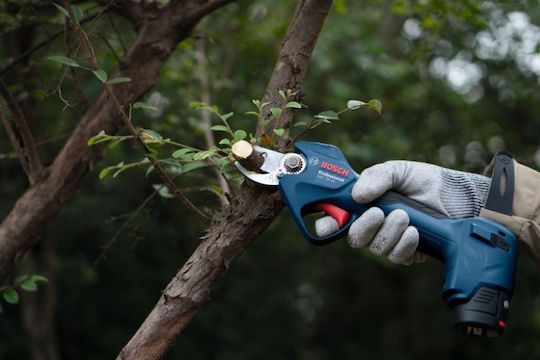 Bosch GGP 12V-25 Pruning Shears Battery Brushless 12V 2x3Ah/3Ah with Maximum Cutting Diameter 25mm