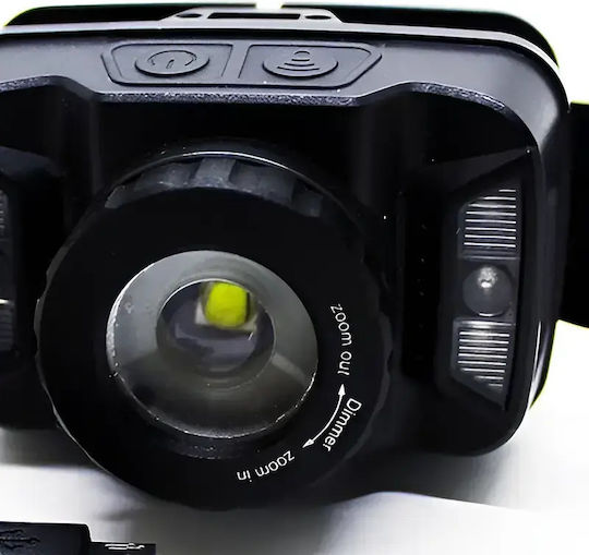 Oceanic Rechargeable Headlamp LED with Maximum Brightness 260lm Black