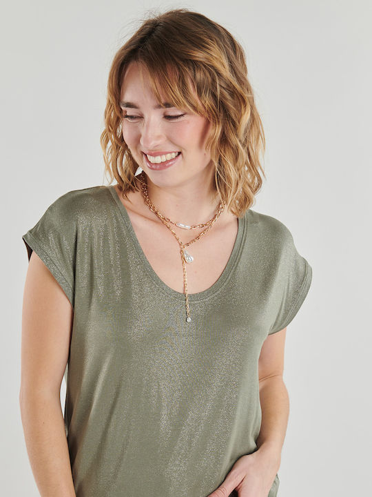 Damen T-Shirt Khaki