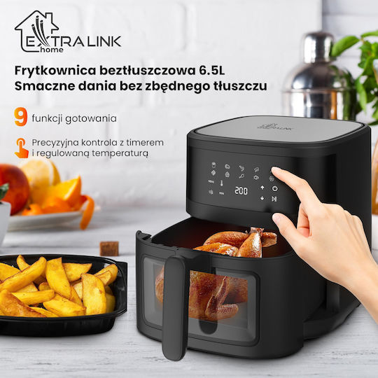Extralink Air Fryer 6.5lt Black