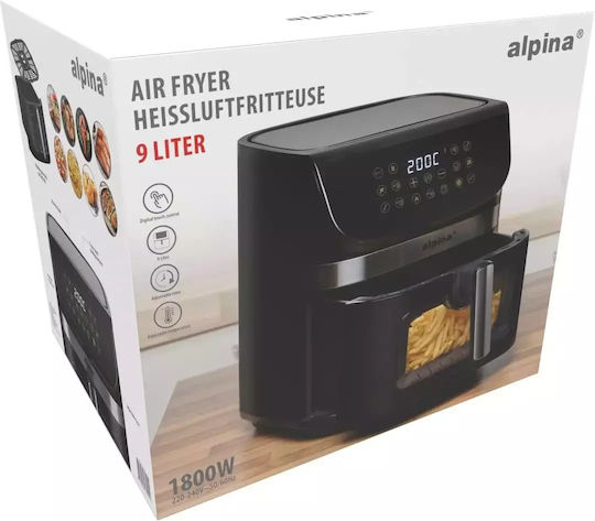 Alpina Air Fryer with Wi-Fi 9lt Black