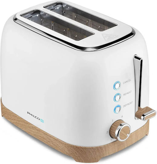 Philco Тостер Двуместна 850W Бяла