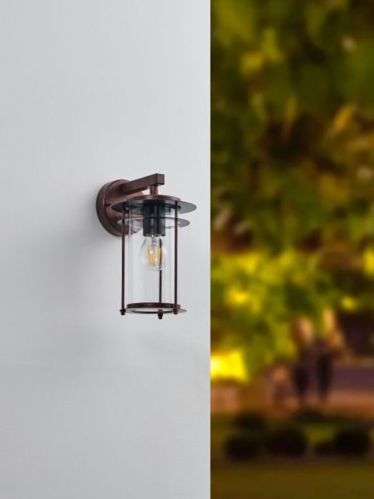 Eglo Valdeo Wall-Mounted Outdoor Lantern E27 IP44 16.5x27.5εκ.