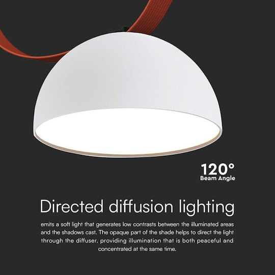 V-TAC V-TAC Ceiling Light White LED with Warm White Light Rail 20x20cm