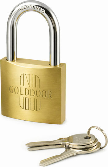 Golddoor Bronze Padlock Brass with Key 20mm 1pcs