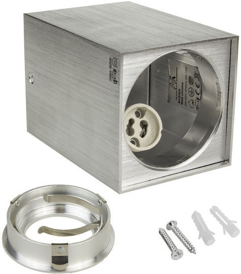 Maclean Energy Single Spot with Socket GU10 in Silver Color