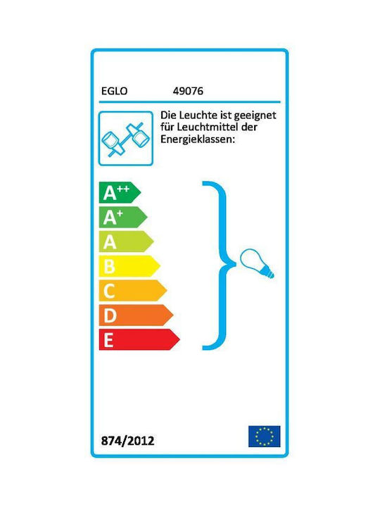 Eglo Gatebeck Einzel Spot mit Fassung E14 in Schwarz Farbe