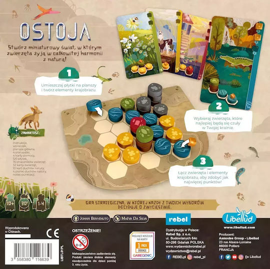 Board Game Ostoja for 1-4 Players 10+ Years Old (PL) Rebel