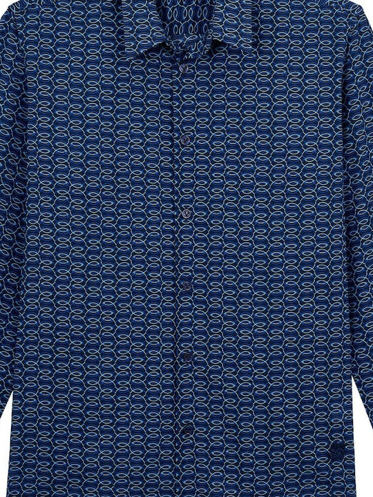 Long-sleeved Shirt Navy Blue