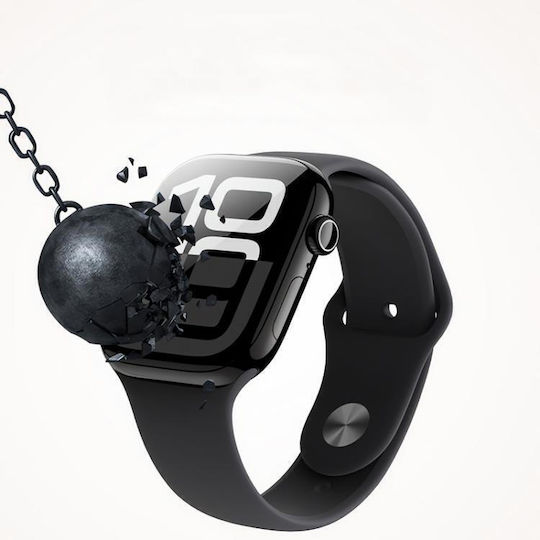Προστατευτικό Οθόνης Σκληρυμένο Γυαλί 44mm Apple Watch Series 6 5 4 Se Αναβαθμισμένο Κιτ Εγκατάστασης Αυτόματης Ευθυγράμμισης Πορτοκαλί