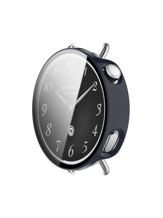 Protecție Carcasă Ceas Xiaomi Watch S4 41mm Folie Albastru Cerneală