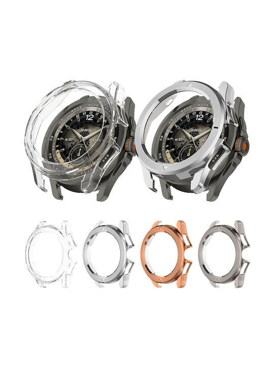 Husă Protectoare Acoperire Metalizată Xiaomi Watch S4 Sport Transparentă
