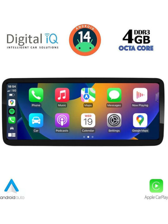 Digital IQ Auto-Audiosystem 2012-2016 (Bluetooth/USB/WiFi/GPS/Apple-Carplay/Android-Auto) mit Touchscreen 10.25"
