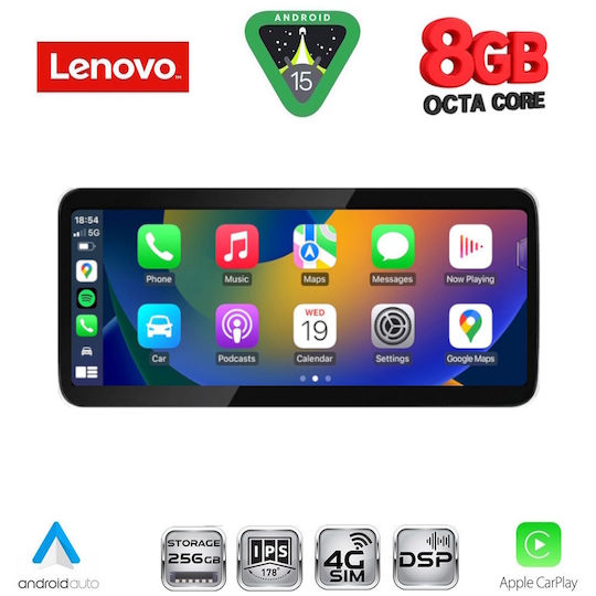 Lenovo Car Audio System for Mercedes-Benz GLK 2013-2017 (Bluetooth/USB/WiFi/GPS/Apple-Carplay/Android-Auto) with Touch Screen 10.33"