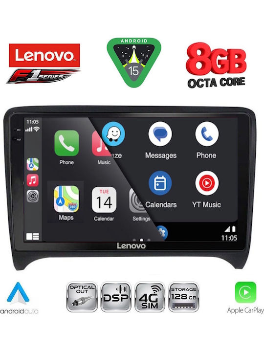 Lenovo Auto-Audiosystem für Audi E-Commerce-Website 2007-2015 (Bluetooth/USB/WiFi/GPS/Apple-Carplay/Android-Auto) mit Touchscreen 9"