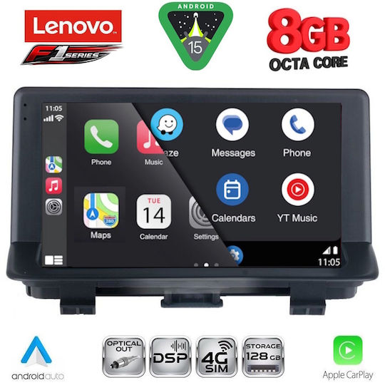 Lenovo Car Audio System for Audi Q3 2012-2018 (Bluetooth/USB/WiFi/GPS/Apple-Carplay/Android-Auto) with Touch Screen 9"