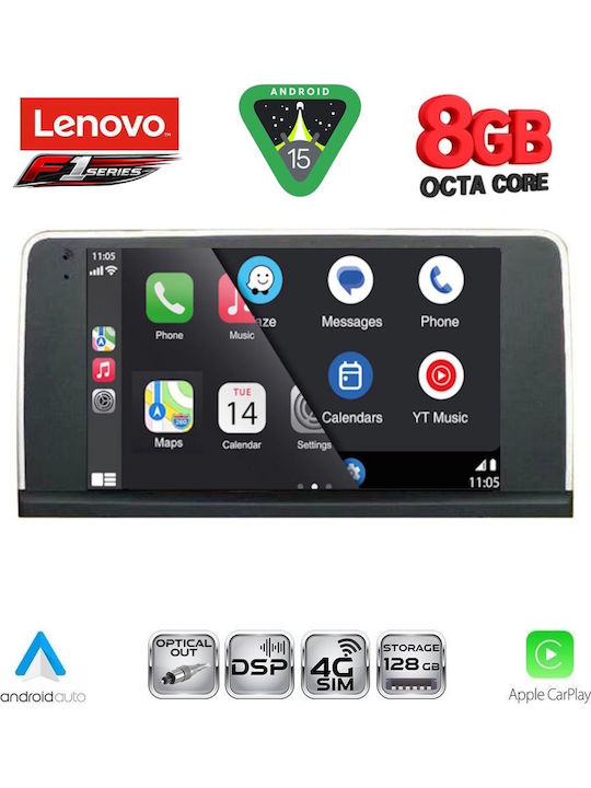 Lenovo Car Audio System for BMW X3 (F25) 2011-2013 (Bluetooth/USB/WiFi/GPS/Apple-Carplay/Android-Auto) with Touch Screen 9"