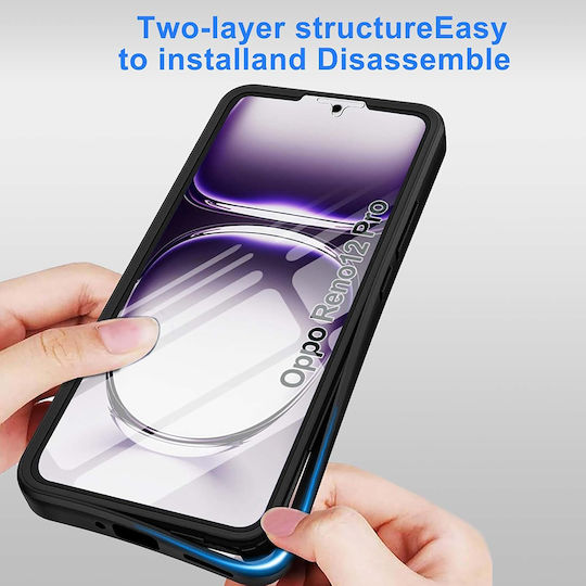 Techsuit Colorverse С пълно покритие (360°) Прозрачен (Oppo Reno12 Pro)