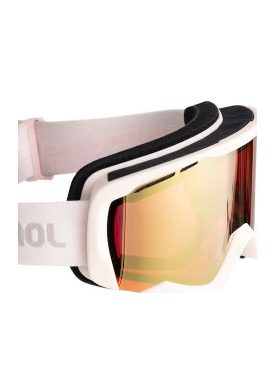 Rossignol Spiral Ski- und Snowboardbrille für Erwachsene in Rosa mit rosafarbenem Glas