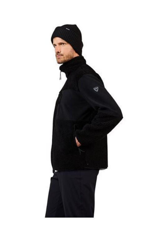 Men's Fleece Jacket Sherpa Black
