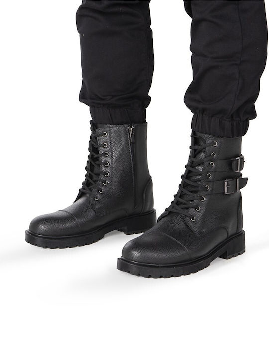 Piele Negru Ghete barbati
