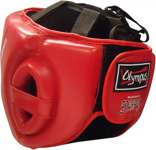 Olympus Sport Ultra Lite Adult Full Face Boxing Headgear Synthetic Leather Black