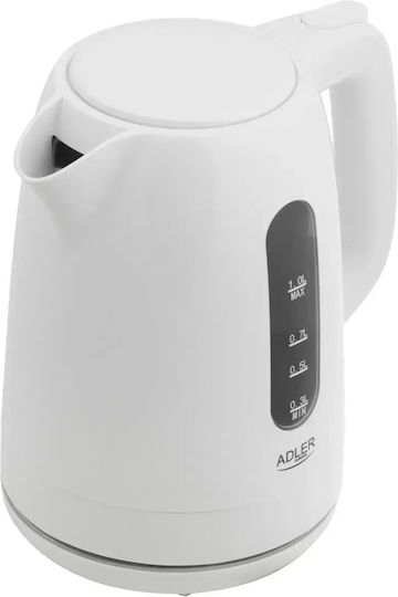 Adler Βραστήρας 1lt 1850W Λευκός