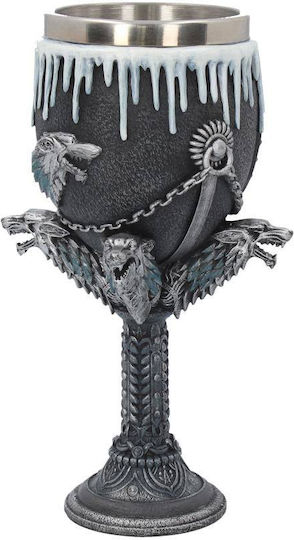 Nemesis Now Glass made of Stainless Steel in Gray Color Goblet