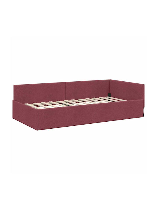 Einzelbett Rotes mit Lattenrost & Matratze 94x190cm