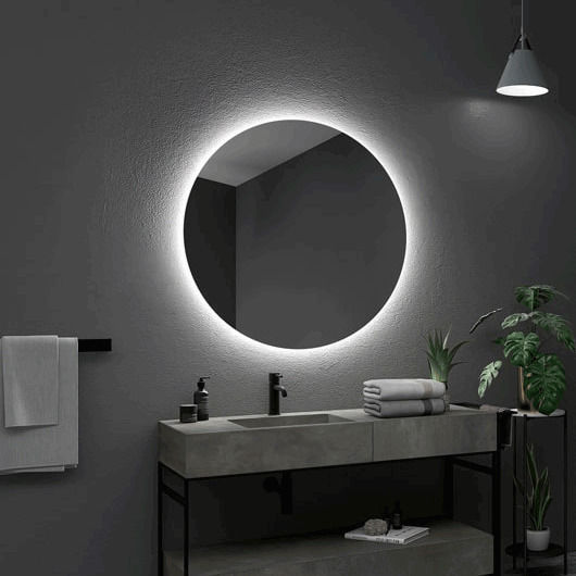 Imex Oporto Oglindă de Baie Rotundă Lumini LED 80x80cm