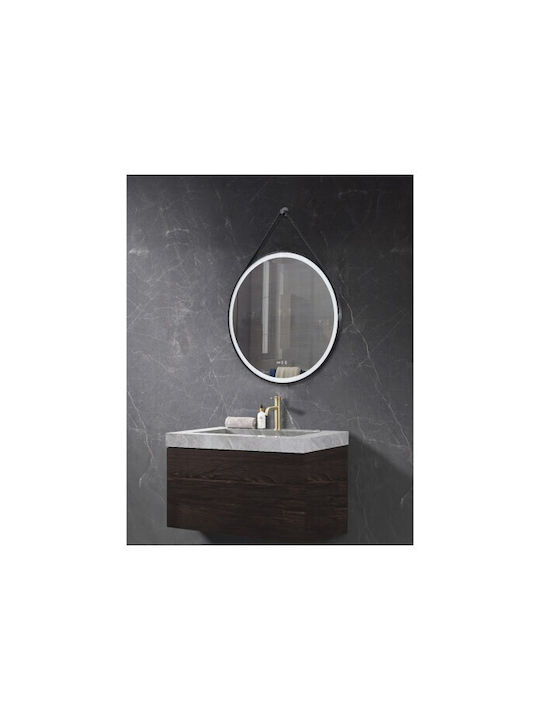 Sparke Oglindă de Baie Rotundă Lumini LED 70x70cm