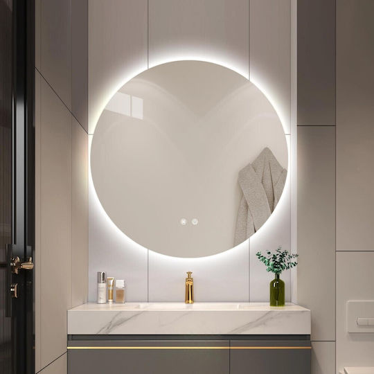 Martin Home Στρογγυλός Καθρέπτης Μπάνιου Led 70x70cm