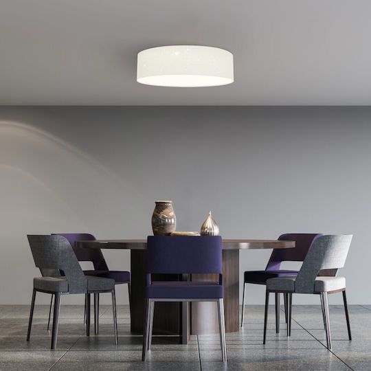 Navaris Plafonieră de Tavan 40buc Albă cu LED Integrat și Telecomandă