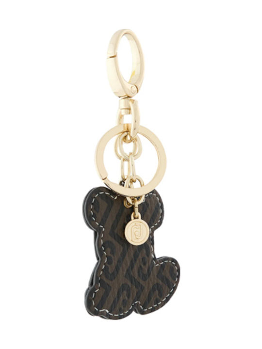Liu-jo Bear Key Holder Women Brown Red Aa6125-e1118-08447