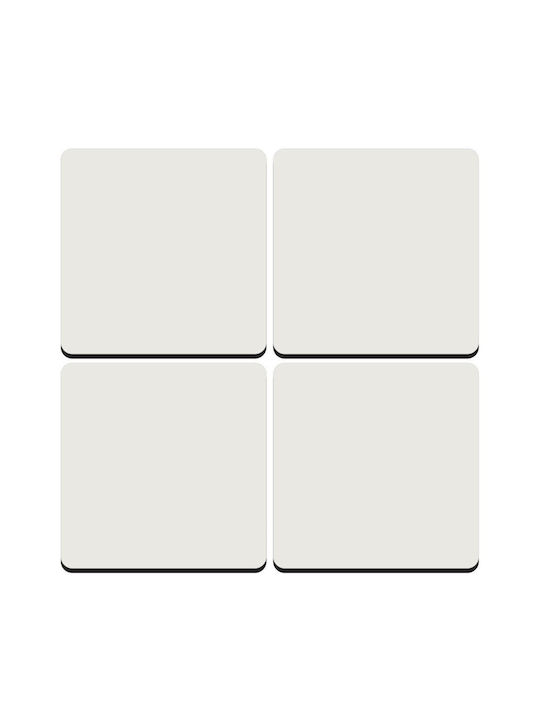 Koupakoupa Untersetzer Hölzernes Beige 4Stück