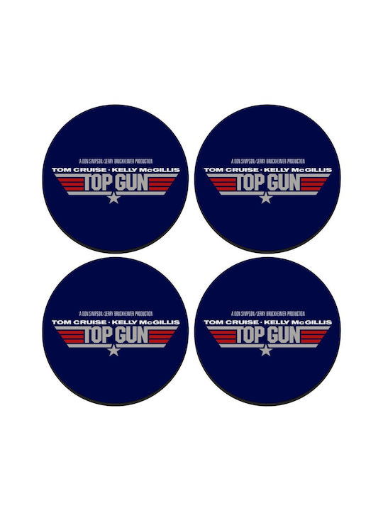 Koupakoupa Top Gun Заоблено Сувенир Дърво Син 4бр