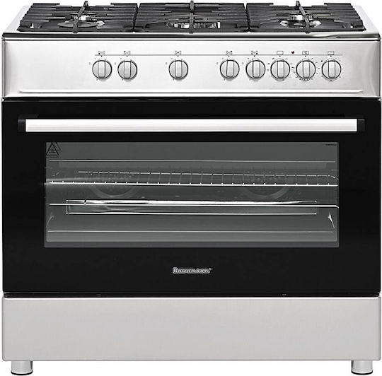 Ravanson Chef Modern Aragaz 110lt Cu Plite Pe Gaz Lățime 90cm Inox