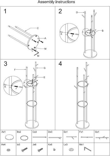 Metallischer Weißer Freistehender Kleiderständer Metallischer Weißer Freistehender Kleiderständer