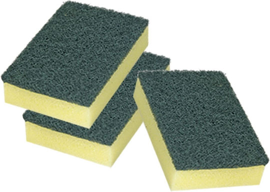 HOMie 81-11 Set Küchenschwämme Gerichte 12x7x3cm Gelb 3Stück
