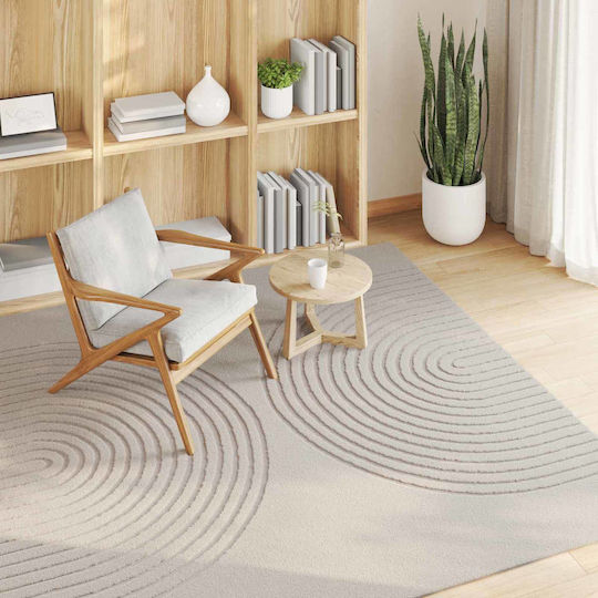 vidaXL Antiderapant Covor Rectangular Bej