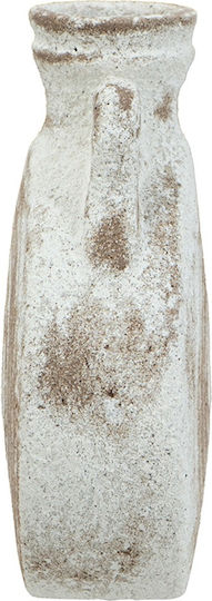 Artekko Decorative Vase Antique White 15.5x7x19.5cm