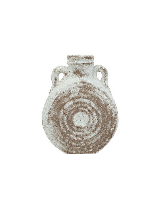 Artekko Decorative Vase Antique White 15.5x7x19.5cm