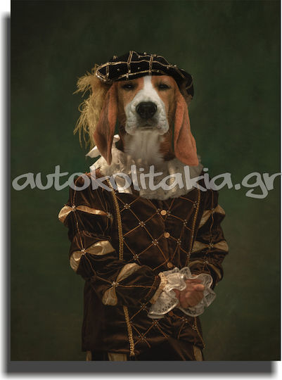 Printed Canvas Painting Dog 11 90cm X 67cm