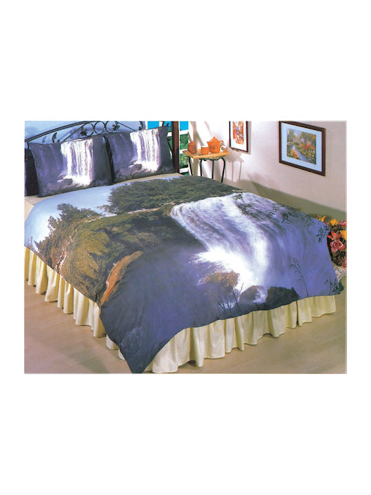 Viopros Σετ Κουβερλί Υπέρδιπλο Βαμβακερό 220x240cm