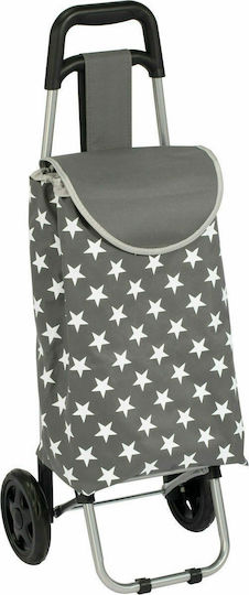 Stars Shopping Trolley Gray 28x28x87.5cm